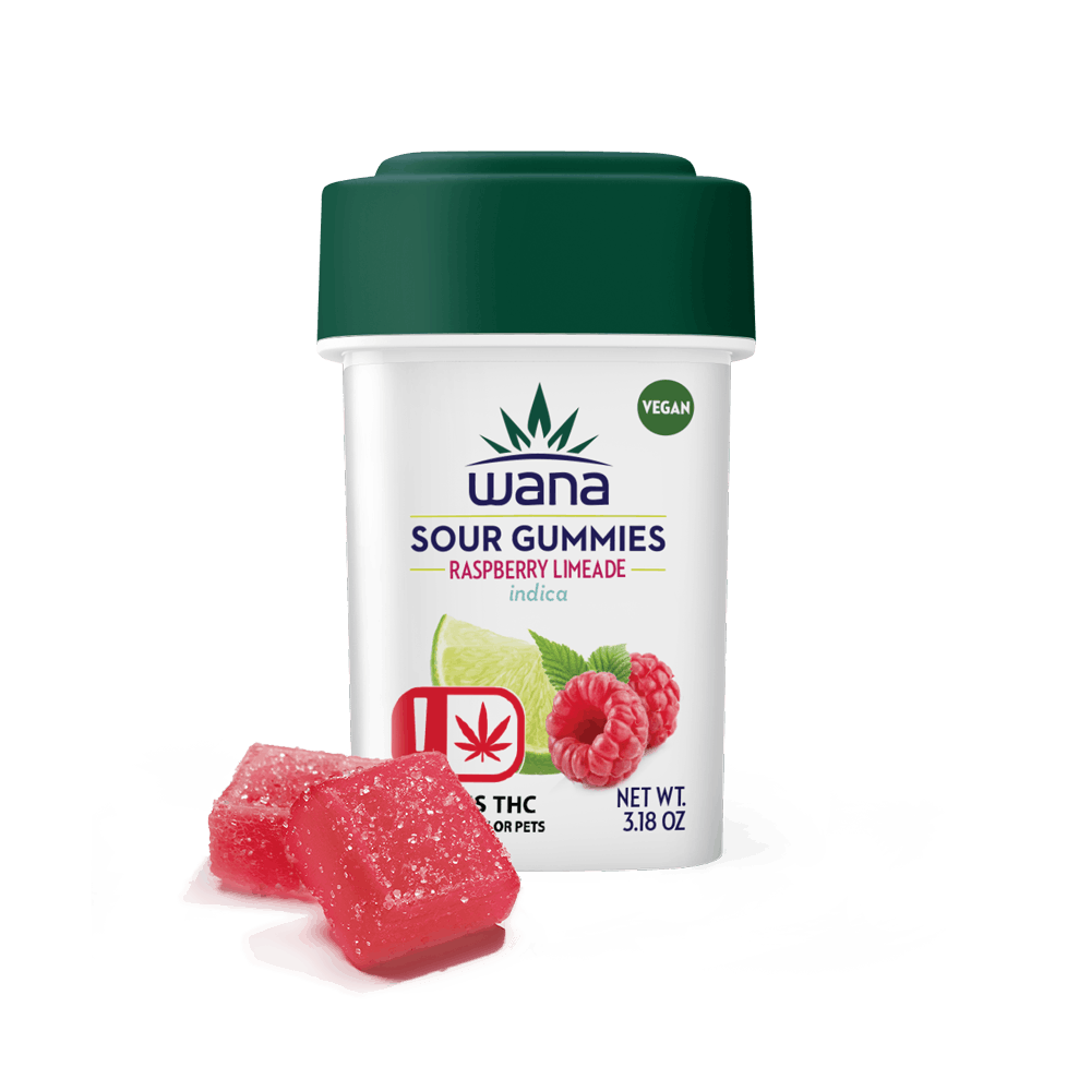 Raspberry Limeade - Indica (High-Dose)[1pack] - Wana Edibles