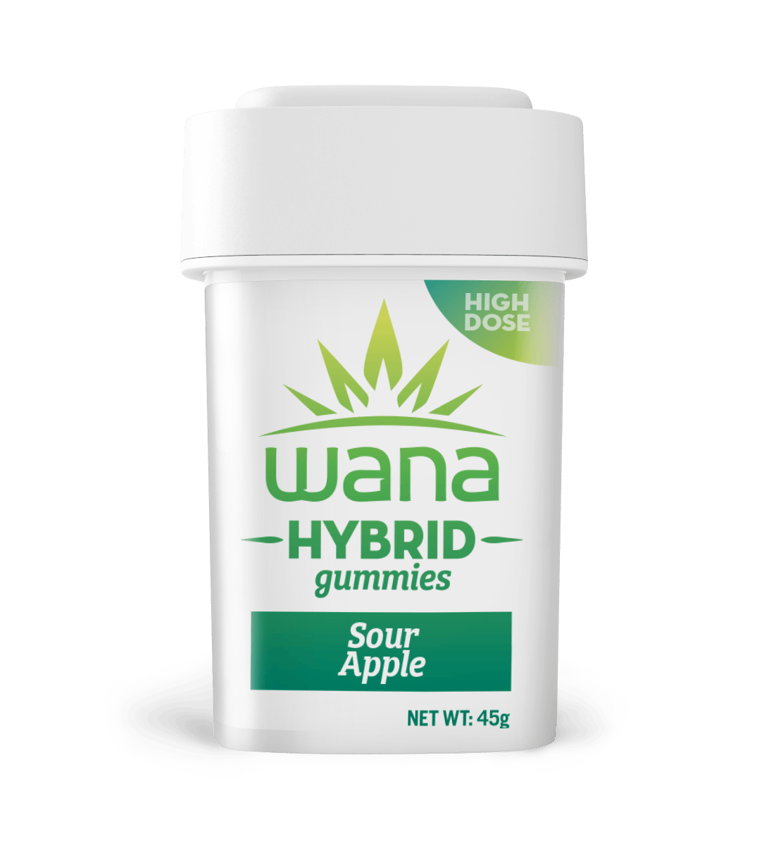 Sour Apple - Hybrid (High-Dose)[10 pack] by Wana Edibles