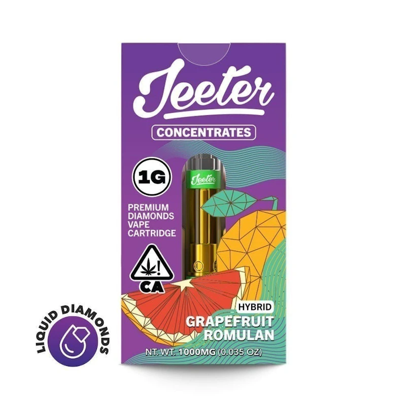 Jeeter Grapefruit Romulan · Premium Diamonds Cartridge · 1g, Cartridges