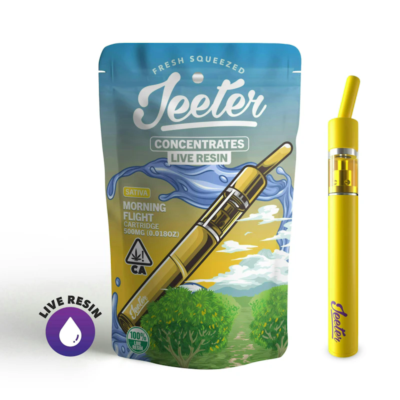 Jeeter Morning Flight · Live Resin Straw Disposable · 0.5g, Disposables