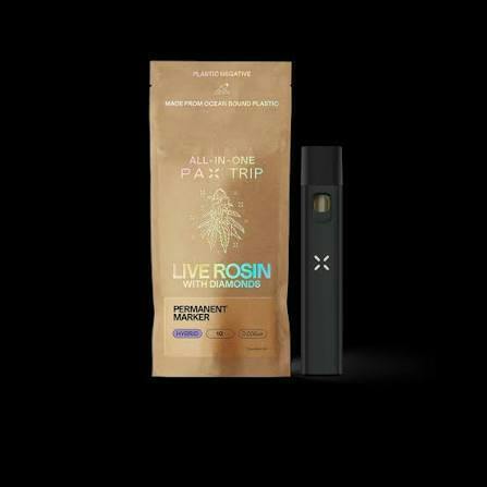 Permanent Marker | Live Rosin Diamond Disposable | 1g by PAX