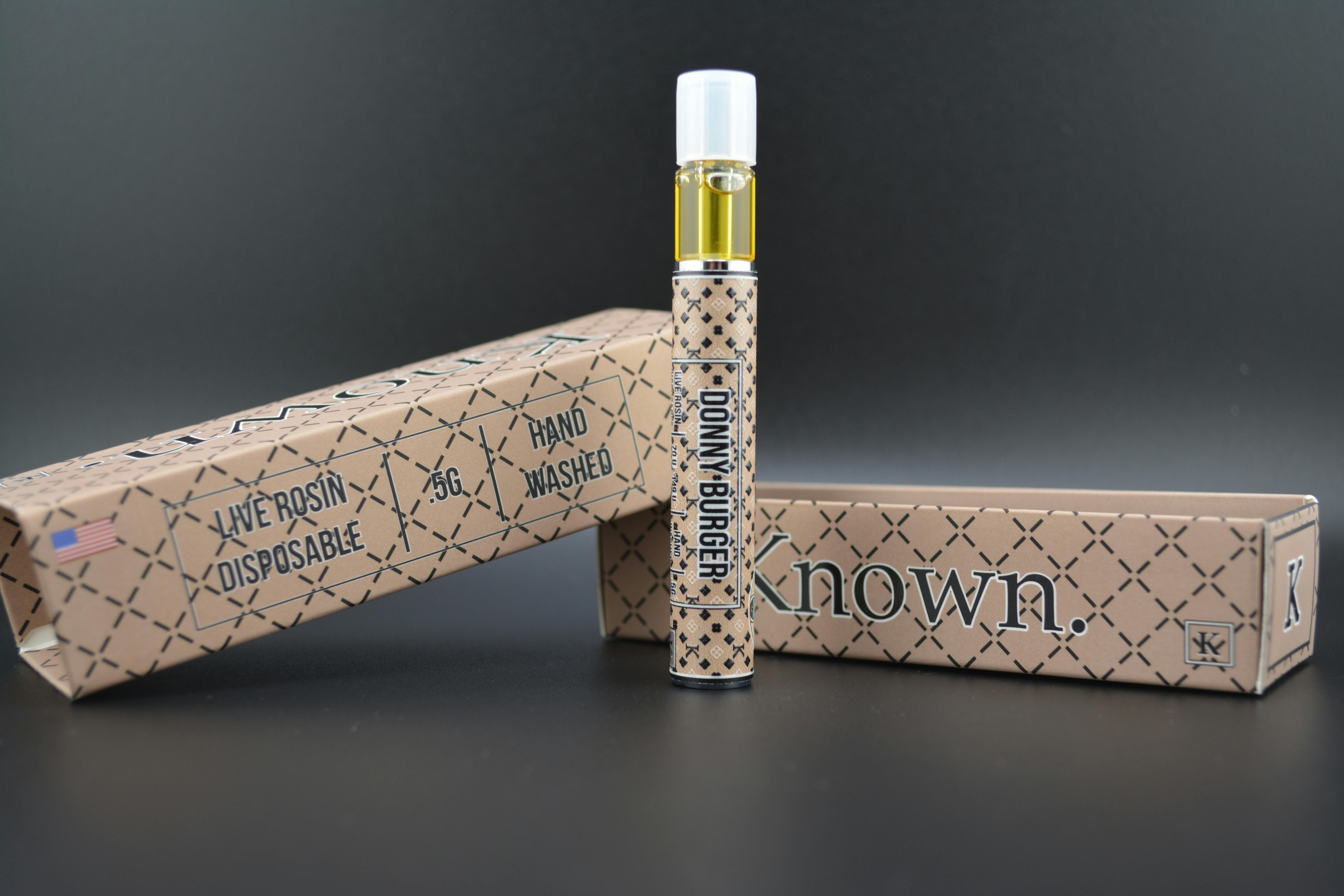 Donny Burger .5G Live Rosin Disposable by Known