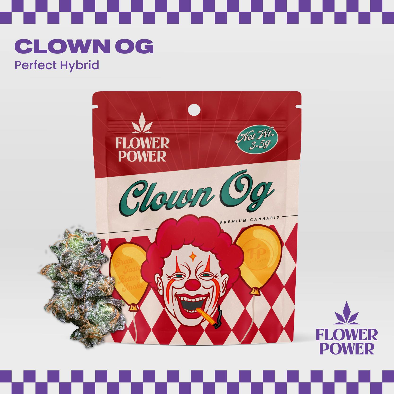 Clown OG 3.5G Pre Pack by Flower Power Cannabis