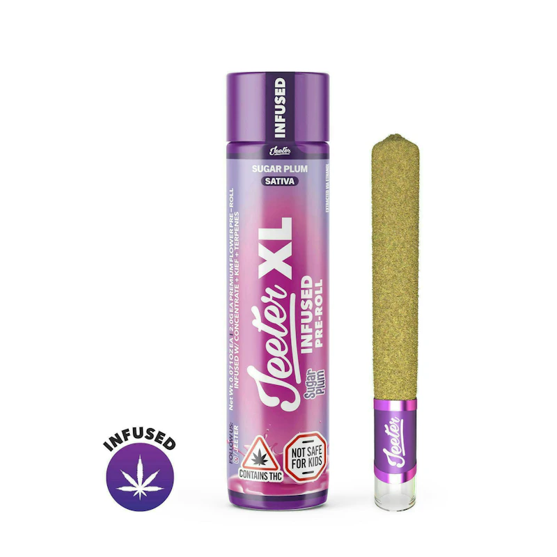 Jeeter Sugar Plum · XL Infused Joint · 2g, Infused Pre-Rolls