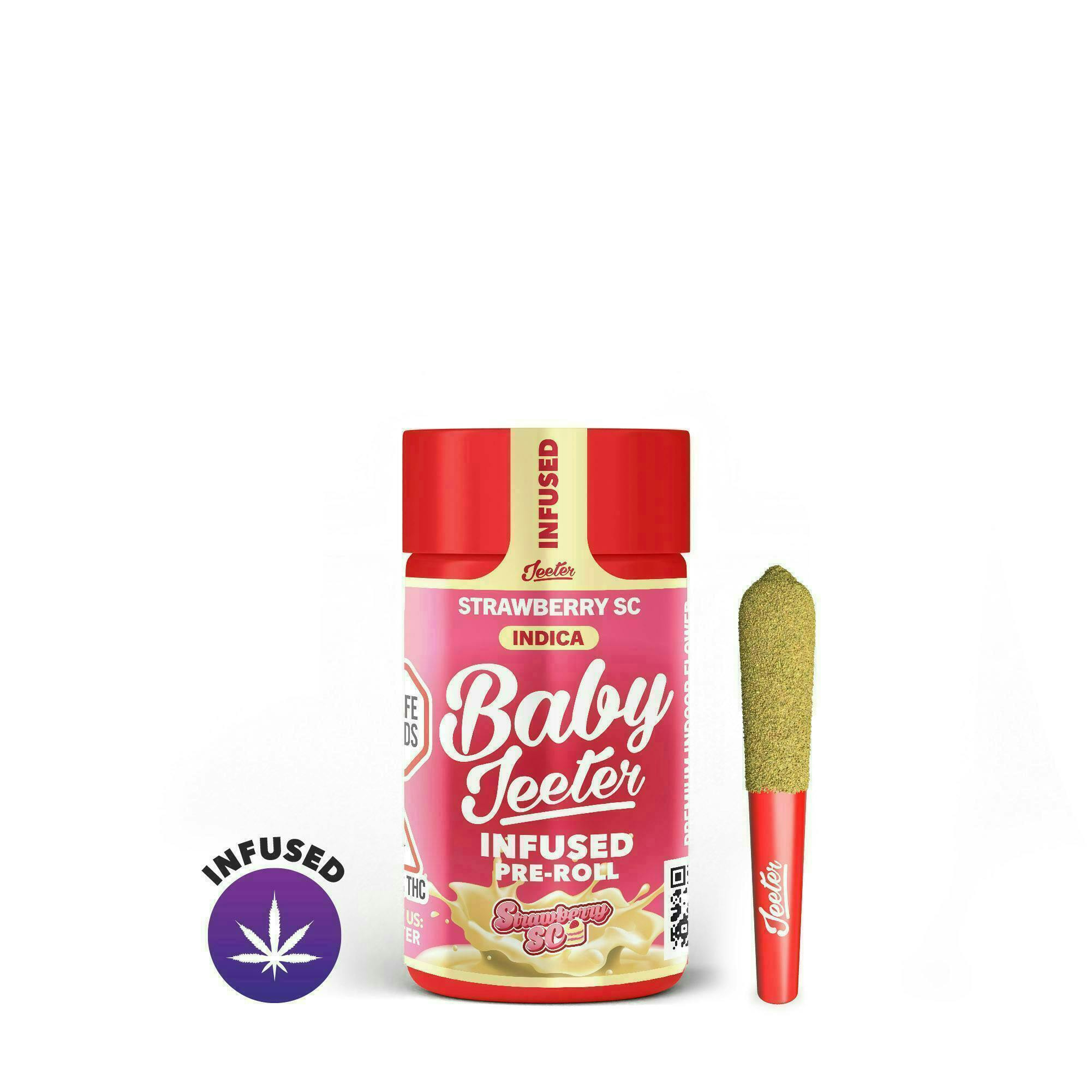 Jeeter | Strawberry SC | Baby Infused Minis | 0.5g each | 5pk