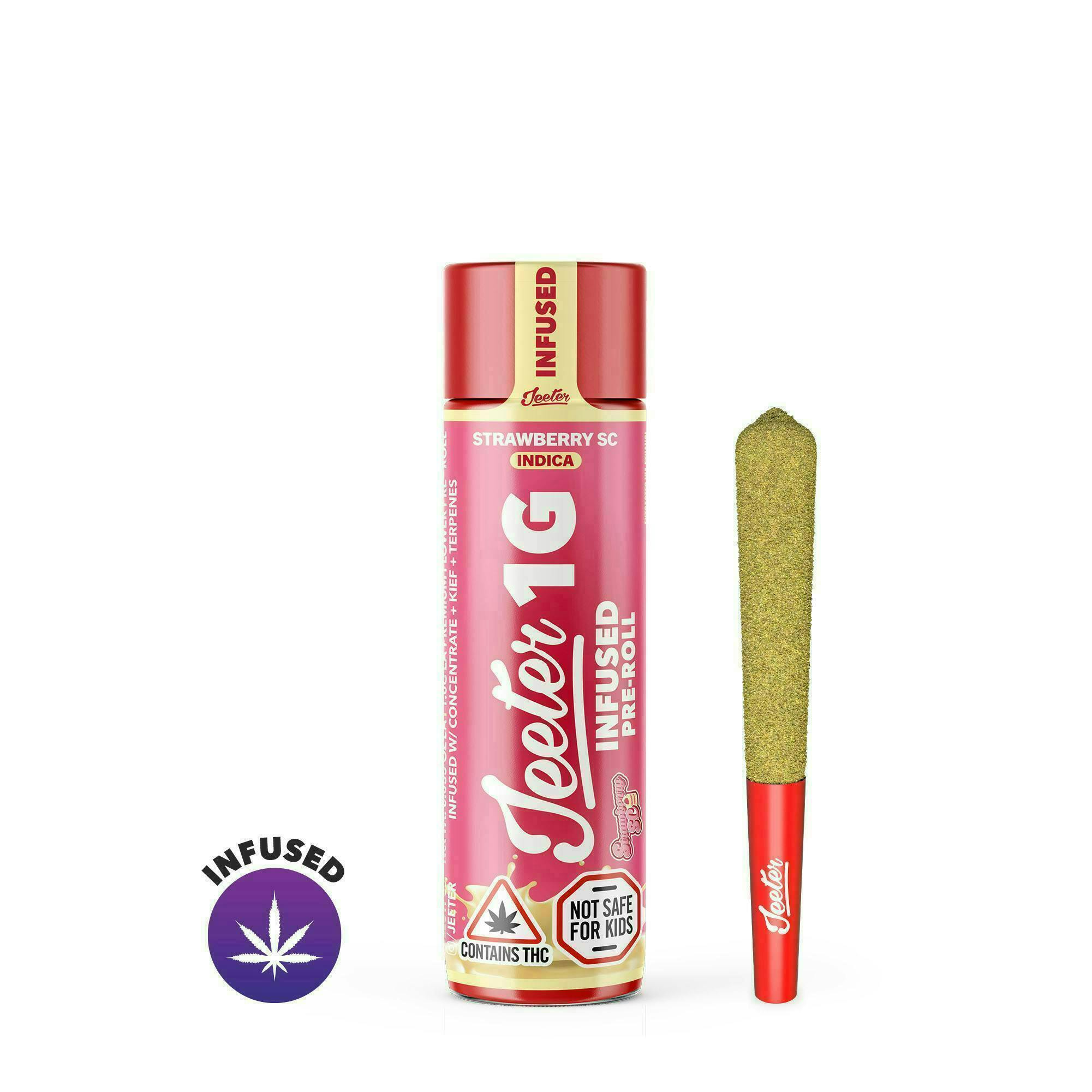 Jeeter | Strawberry SC | Infused Joint | 1g by Jeeter