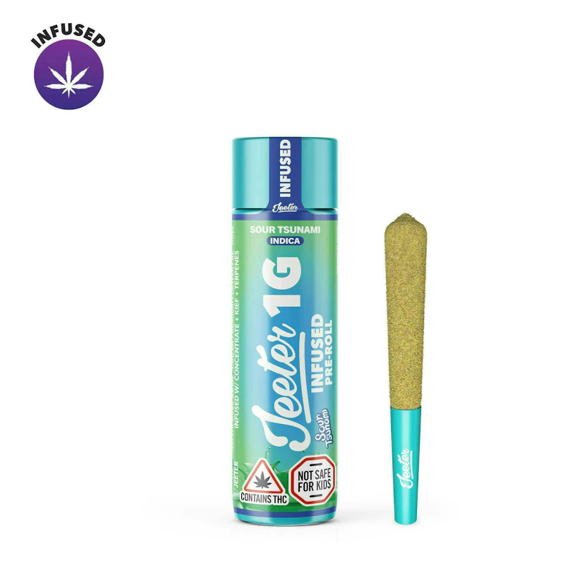 Jeeter Sour Tsunami · Infused Joint · 1g, Infused Pre-Rolls