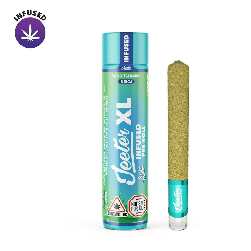 Jeeter Sour Tsunami · XL Infused Joint · 2g, Infused Pre-Rolls