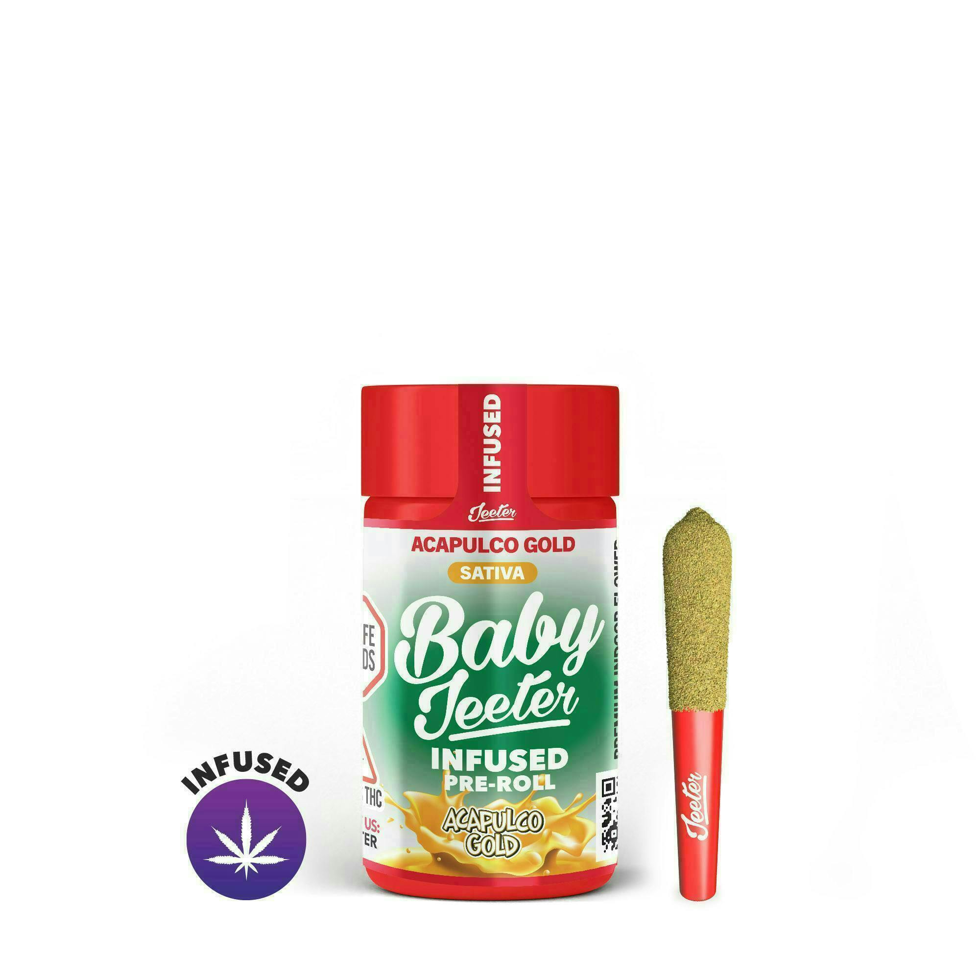 Jeeter | Acapulco Gold | Baby Infused Minis | 0.5g each | 5pk by Jeeter