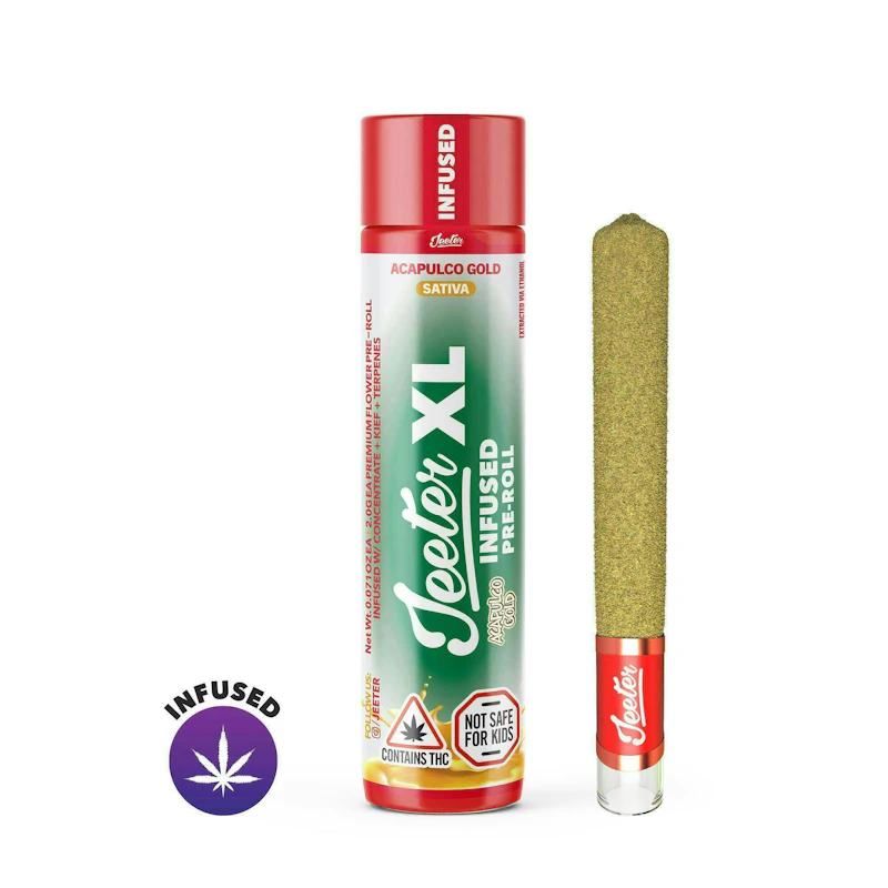 Jeeter Acapulco Gold · XL Infused Joint · 2g, Infused Pre-Rolls
