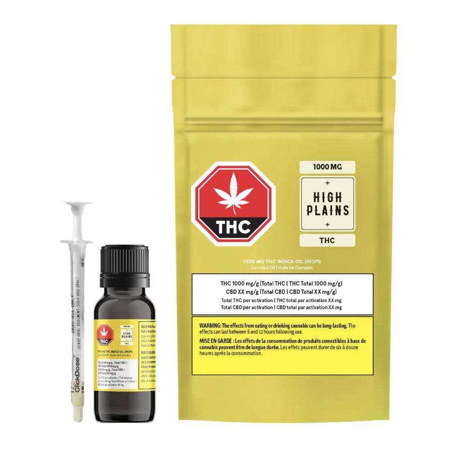 1000mg THC Indica Oil Drops | 35ml