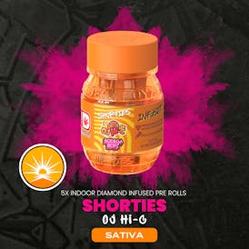 Shorties OJ Hi-C | 5 infused prerolls per Barrel: (SATIVA) OK