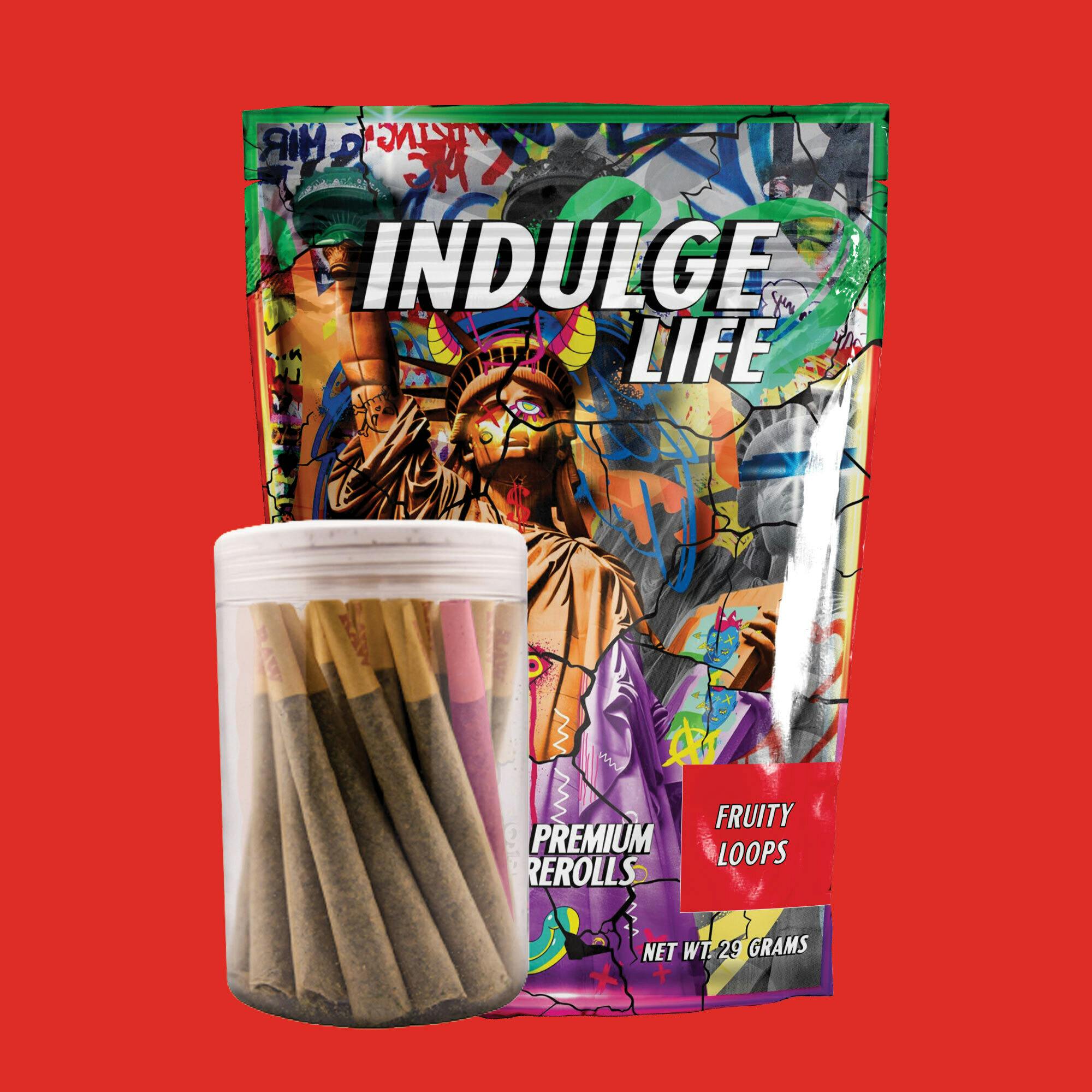 *LIMITED EDITION* 1G PREROLL - 29 PACK - FRUITY LOOPS - Indulge Life