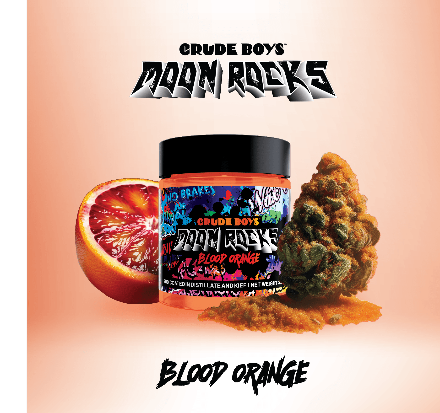 Moon Rocks | Blood Orange | Infused Flower | 3.5g