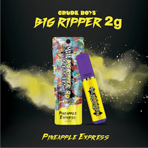 Crude Boys Concentrates - Crude Boys 2g Big Ripper - All In One - Pineapple Express (Sativa)