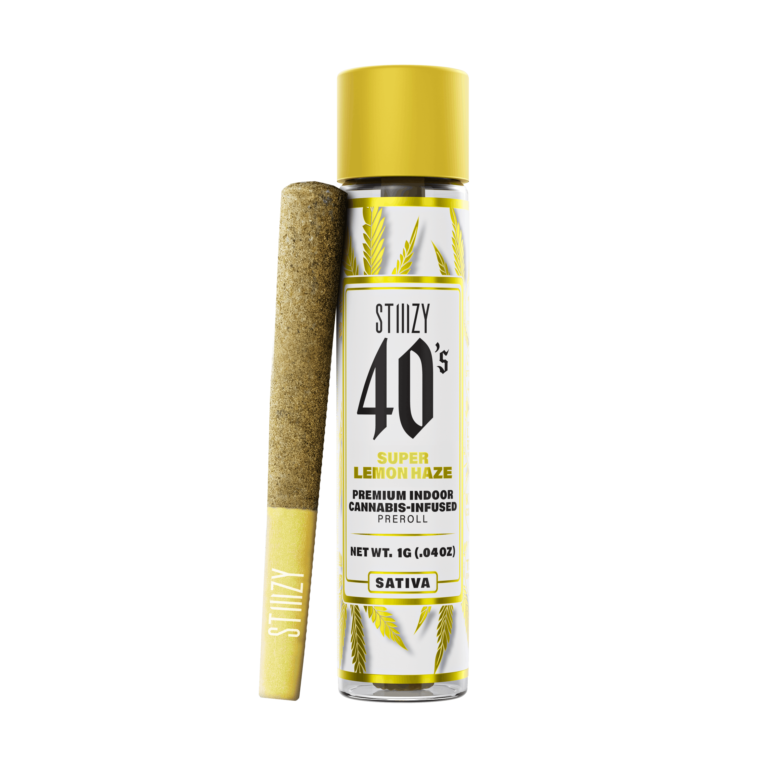 STIIIZY - SUPER LEMON HAZE - 1G 40's Infused Preroll — Infused Pre-Rolls