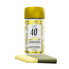 - SUPER LEMON HAZE - .5G 40's Infused Preroll 5 Pack