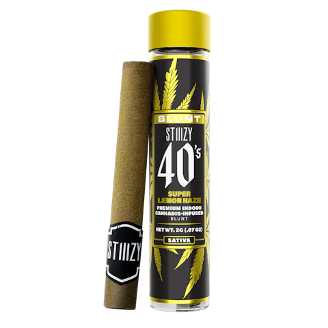 STIIIZY - SUPER LEMON HAZE - 2G 40's Infused Blunt, Infused Pre-Rolls