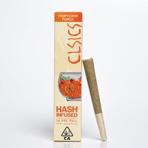 CLSICS Rosin & Rosin Infused Pre Rolls - Tropicana Punch - 1g Hash Infused Pre Roll