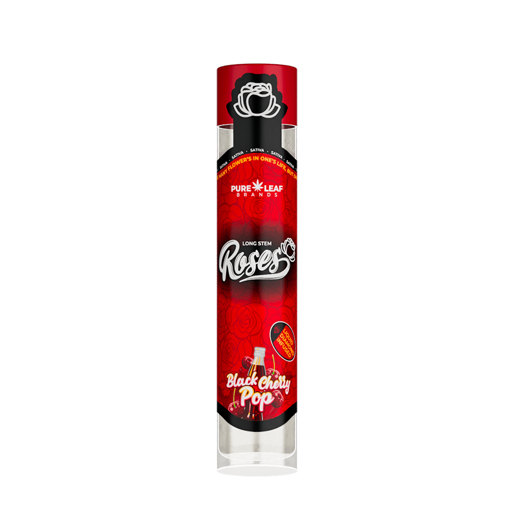 BLACK CHERRY POP Roses Long Stem Sativa 1G | Liquid Diamond