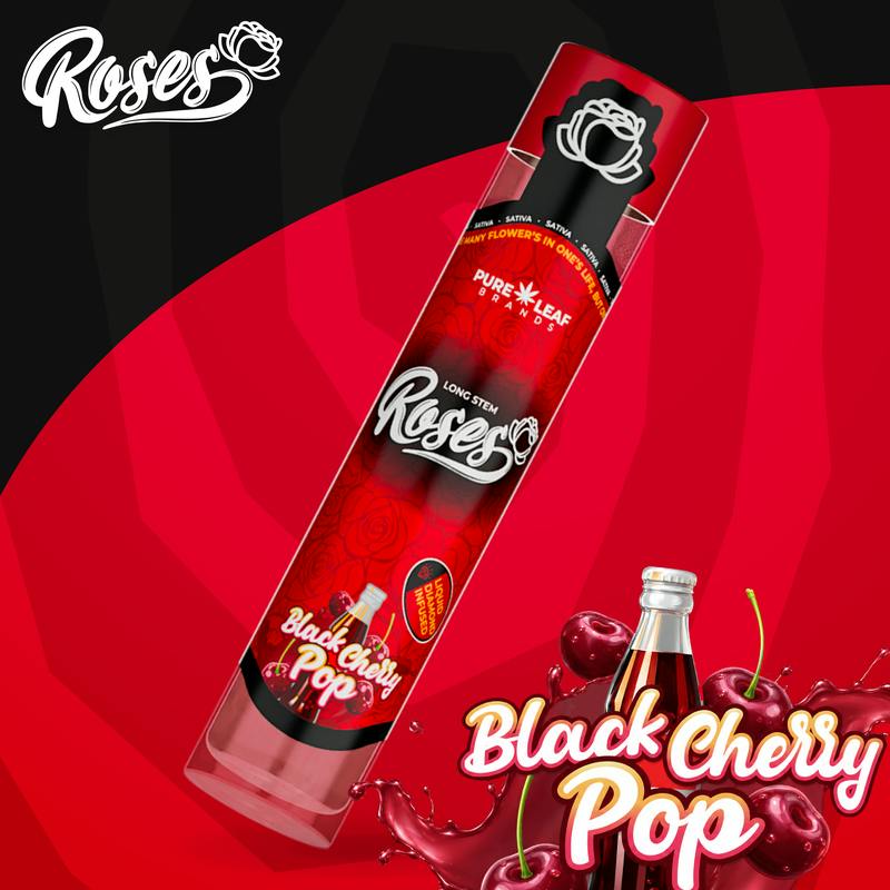 Long Stem | Black Cherry Pop | LQD Infused Joint | 1g by Roses