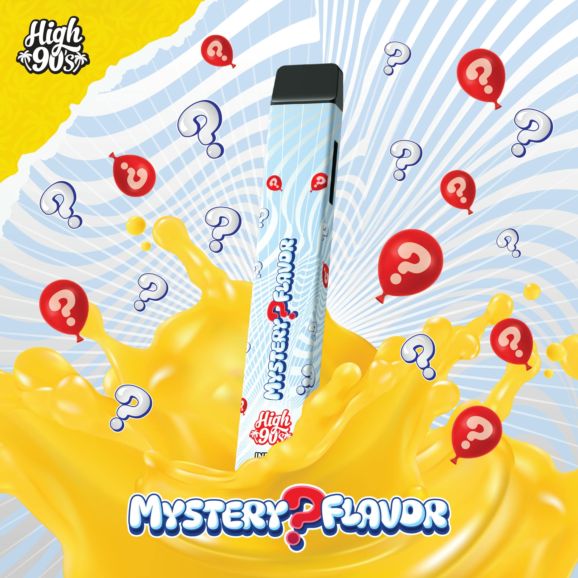 High 90s : Mystery Flavor 1g All-In-One Vape - HIGH 90s