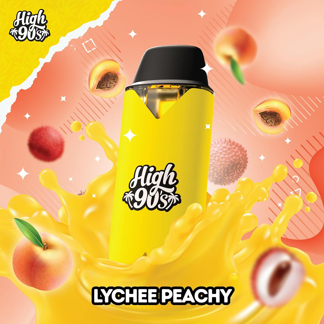 High 90s : Lychee Peachy 1g All-In-One Vape