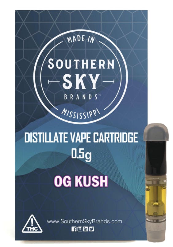 OG Kush Vape Cart - 0.5g - Southern Sky Brands