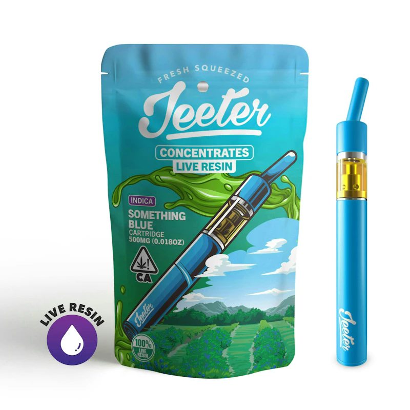 Jeeter Something Blue · Live Resin Straw Disposable · 0.5g, Disposables