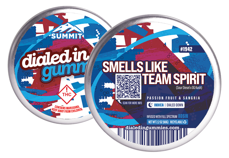 Smells Like Team Spirit | Gummies | 10 pc. | 100mg THC [Batch #1942 ...