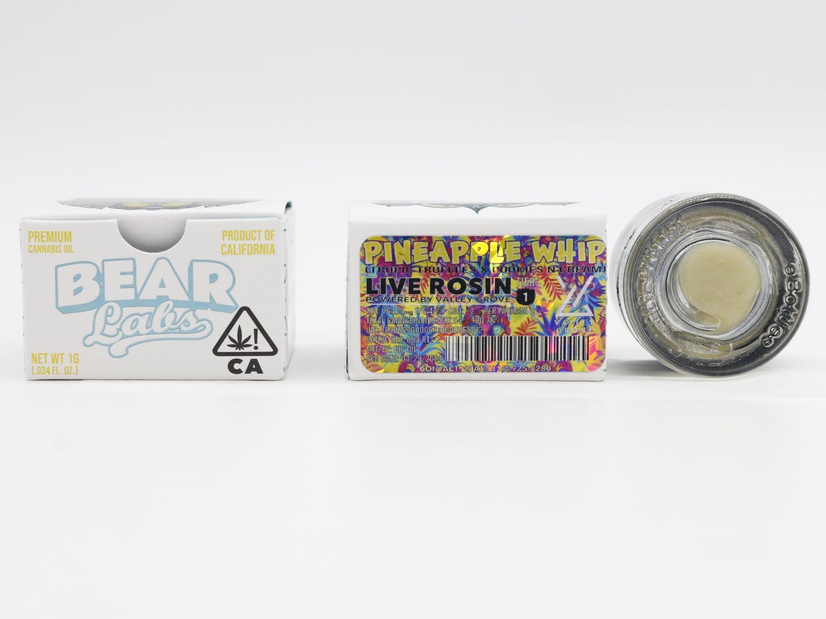 Pineapple Whip T1 Live Rosin - 1g - Bear Labs