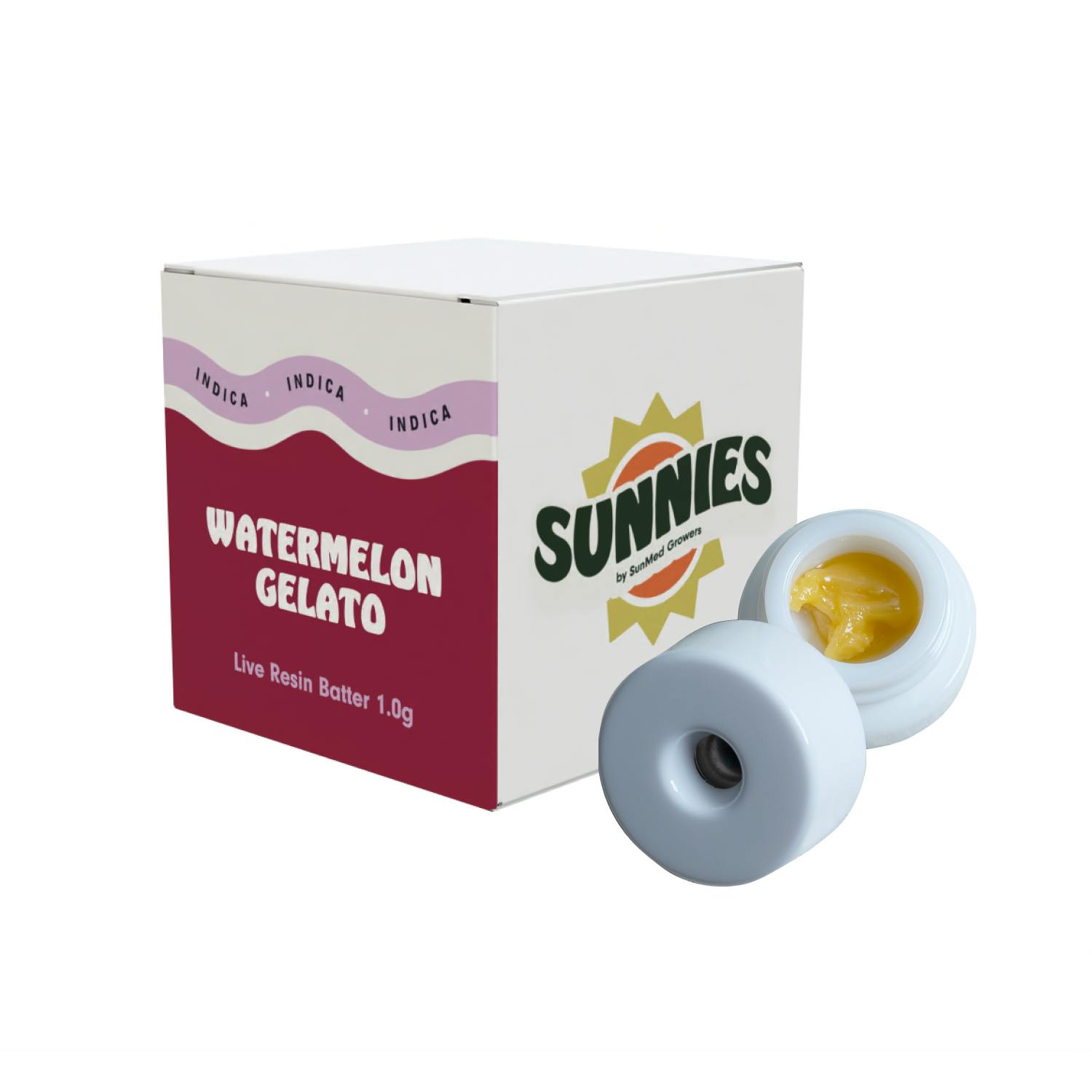 Watermelon Gelato Live Resin Batter 1.0g by SunMed Growers