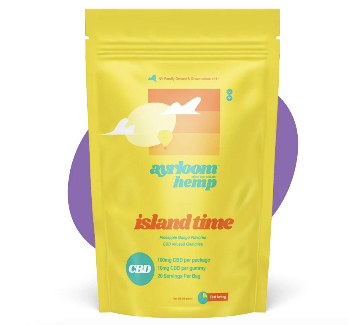 Island Time CBD Infused Gummies 10pk