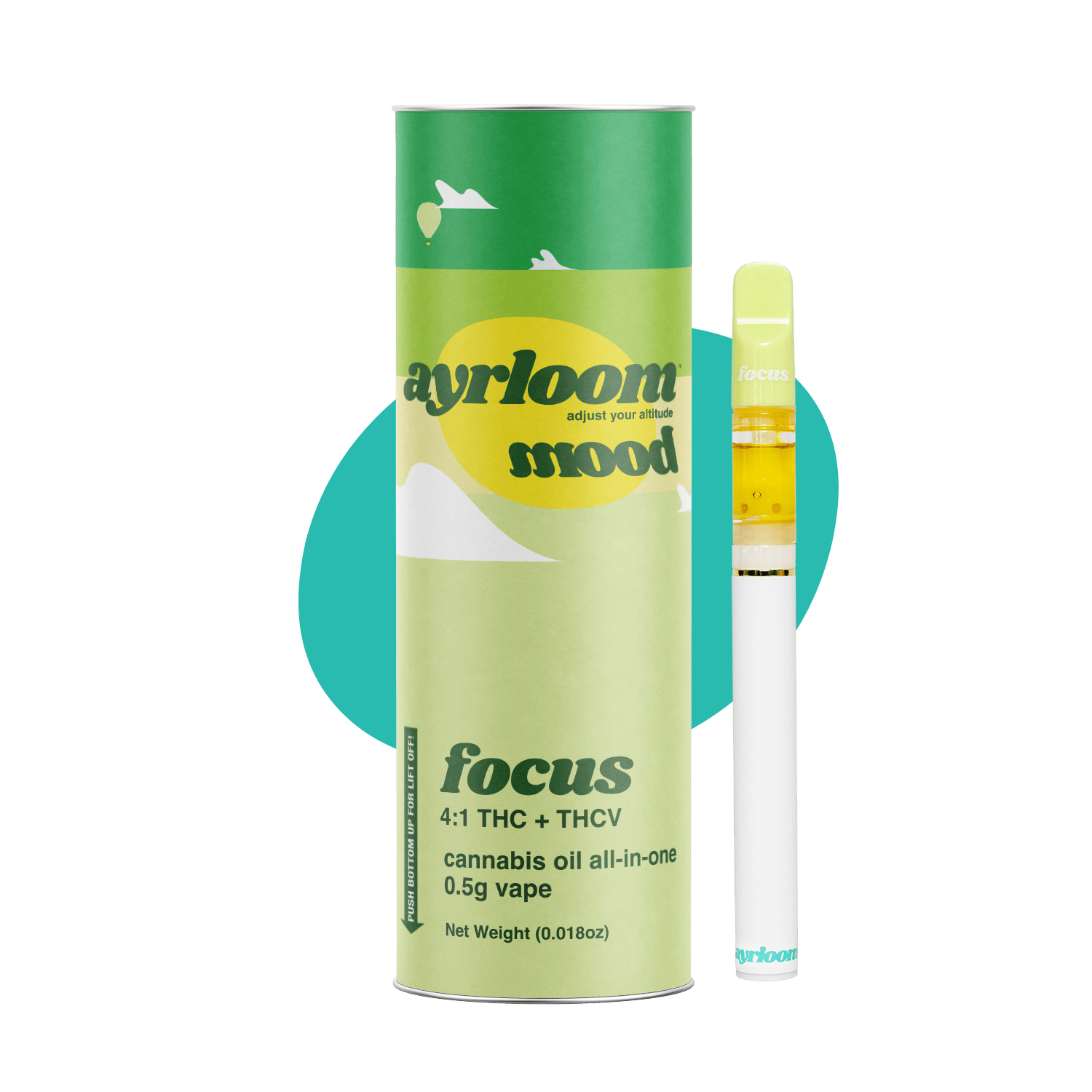 Ayrloom | Mood Focus | AIO | .5g | THC : THCV