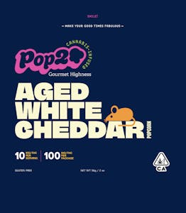 POP20 - POP20 - Aged White Cheddar Popcorn - 100mg