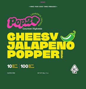 Pop20 - POP20 | Cheesy Jalapeno Popper Popcorn 100mg
