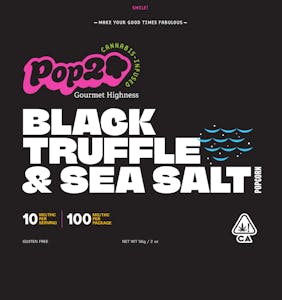 Pop20 - POP20 Black Truffle Sea Salt Popcorn 100mg