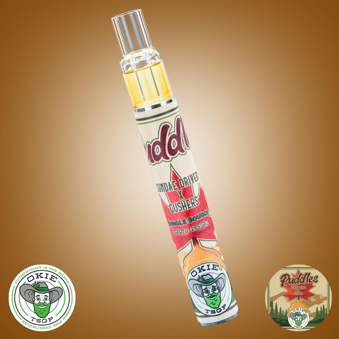Puddles - 90µ-159µ - 0.5g Disposable Live Rosin Cart by Okie TSGP