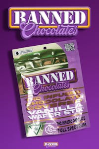 Banned Edible Co - CHOCOLATE COVERED VANILLA WAFER STICKS 200MG | 3 PACK