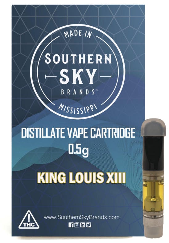 King Louie XIII Vape Cart 0.5g (59.5% THC, 27.5% CBD, 2.4