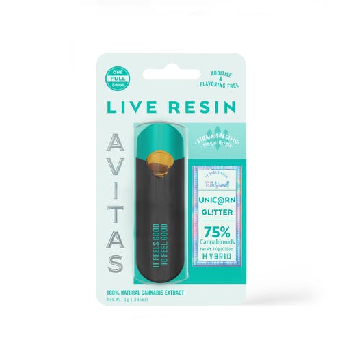 Unicorn Glitter Live Resin All In One 1g by Avitas