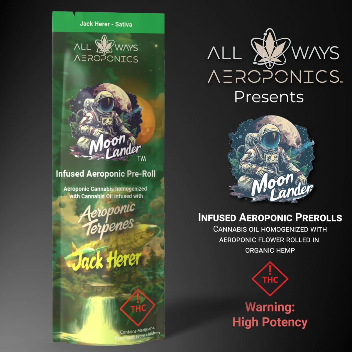 Moon Lander Infused Pre-Roll - Jack Herer 1g