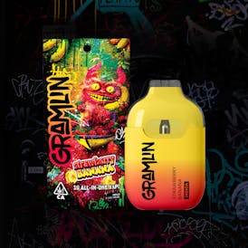 Strawberry Banana 1g All-In-One Vape
