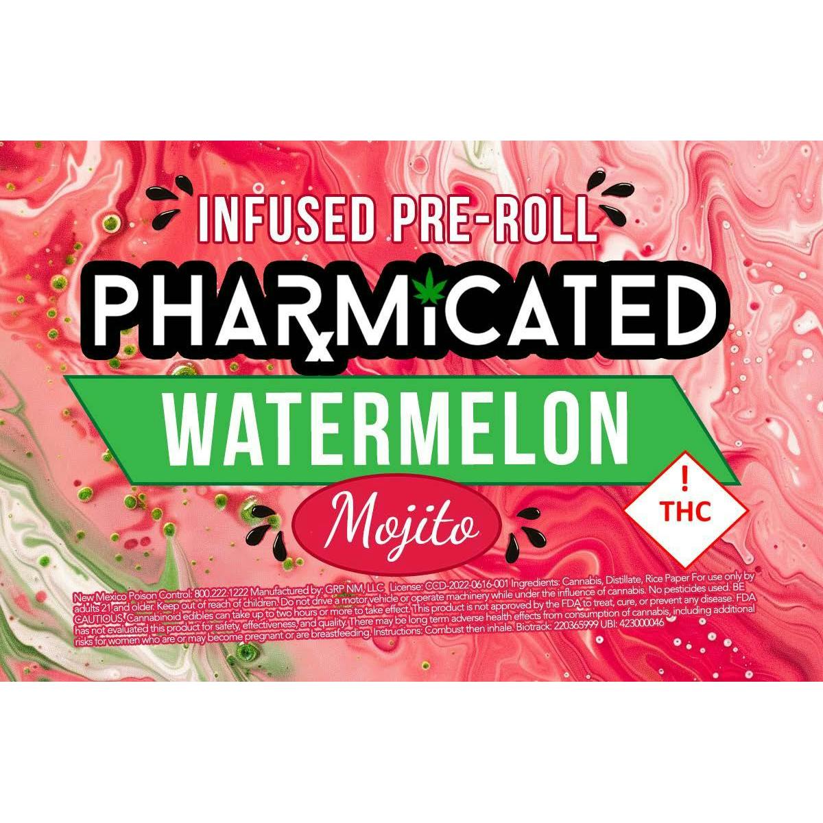 INFUSED - PhD 1.5g Pre-Roll - Watermelon Mojito (S) at Mesa Flowers Canna Co.