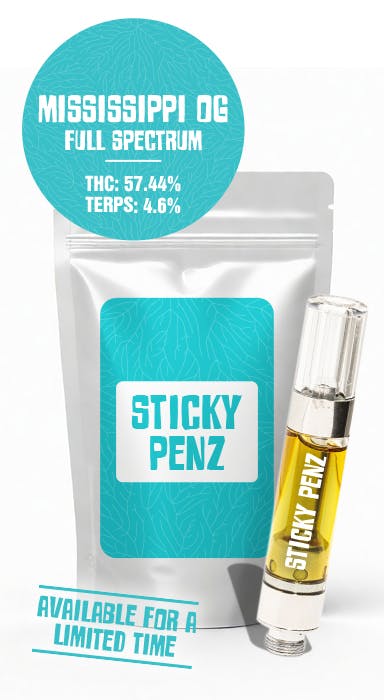 STICKY PENZ - Mississippi OG - 1 Gram Full Spectrum - Sticky Treez