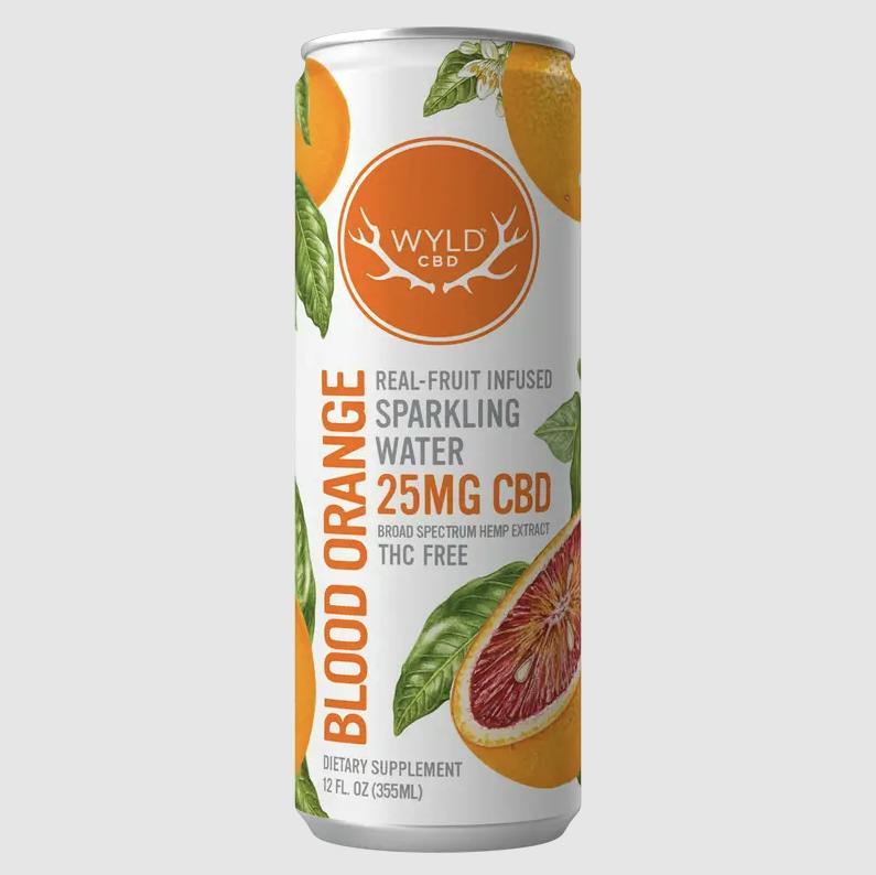 Blood Orange CBD Sparkling Water | Carbonated | 25mg | 12 fl oz