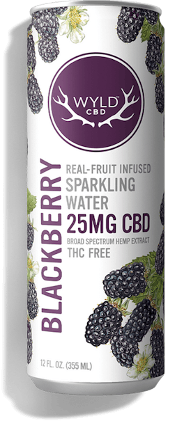 Blackberry CBD Sparkling Water | 25mg