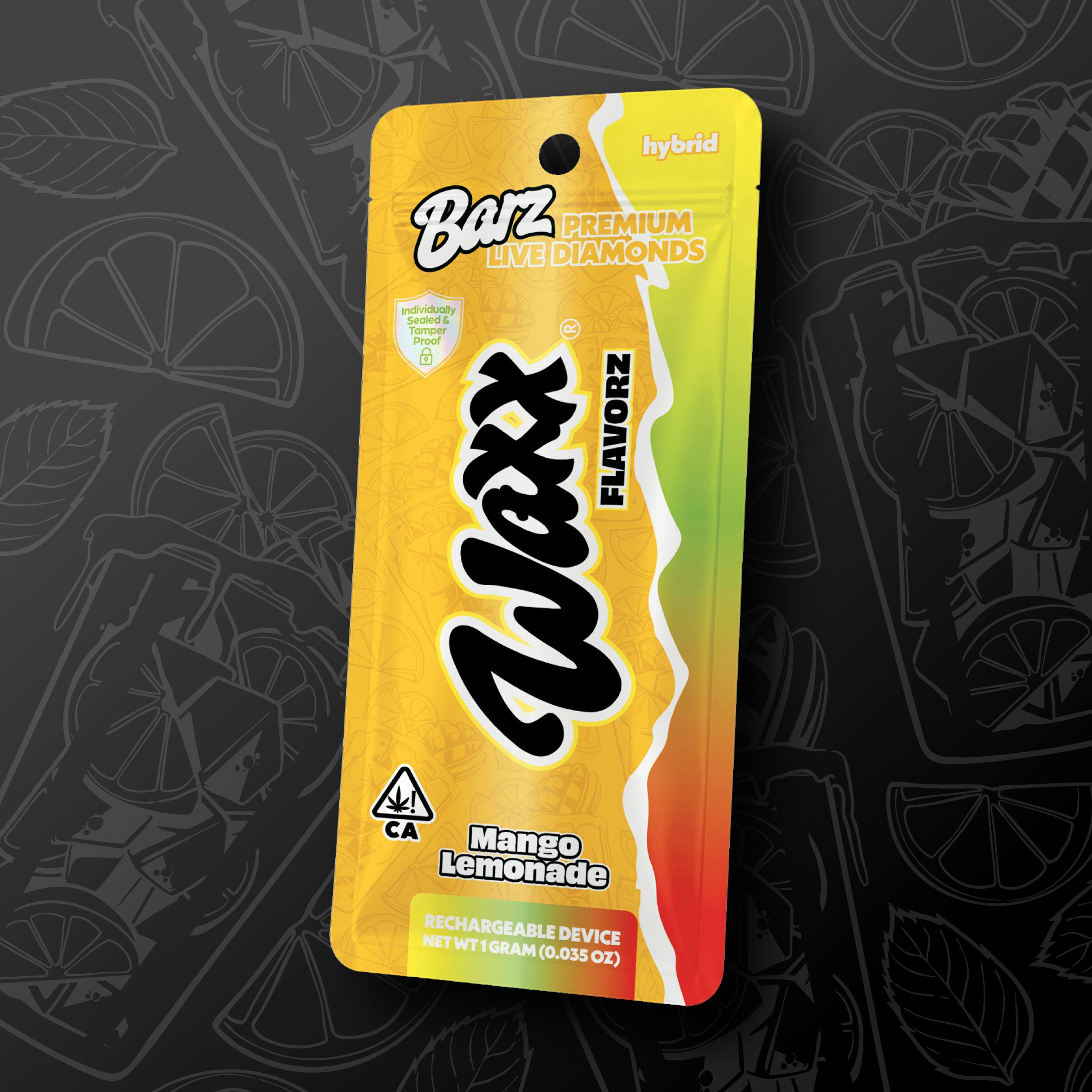 Waxx Brandz - Mango Lemonade Live Diamond AIO Bar 1000mg