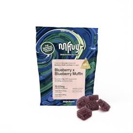 Blueberry x Blueberry Muffin Live Rosin Gummies | 100mg 10pk