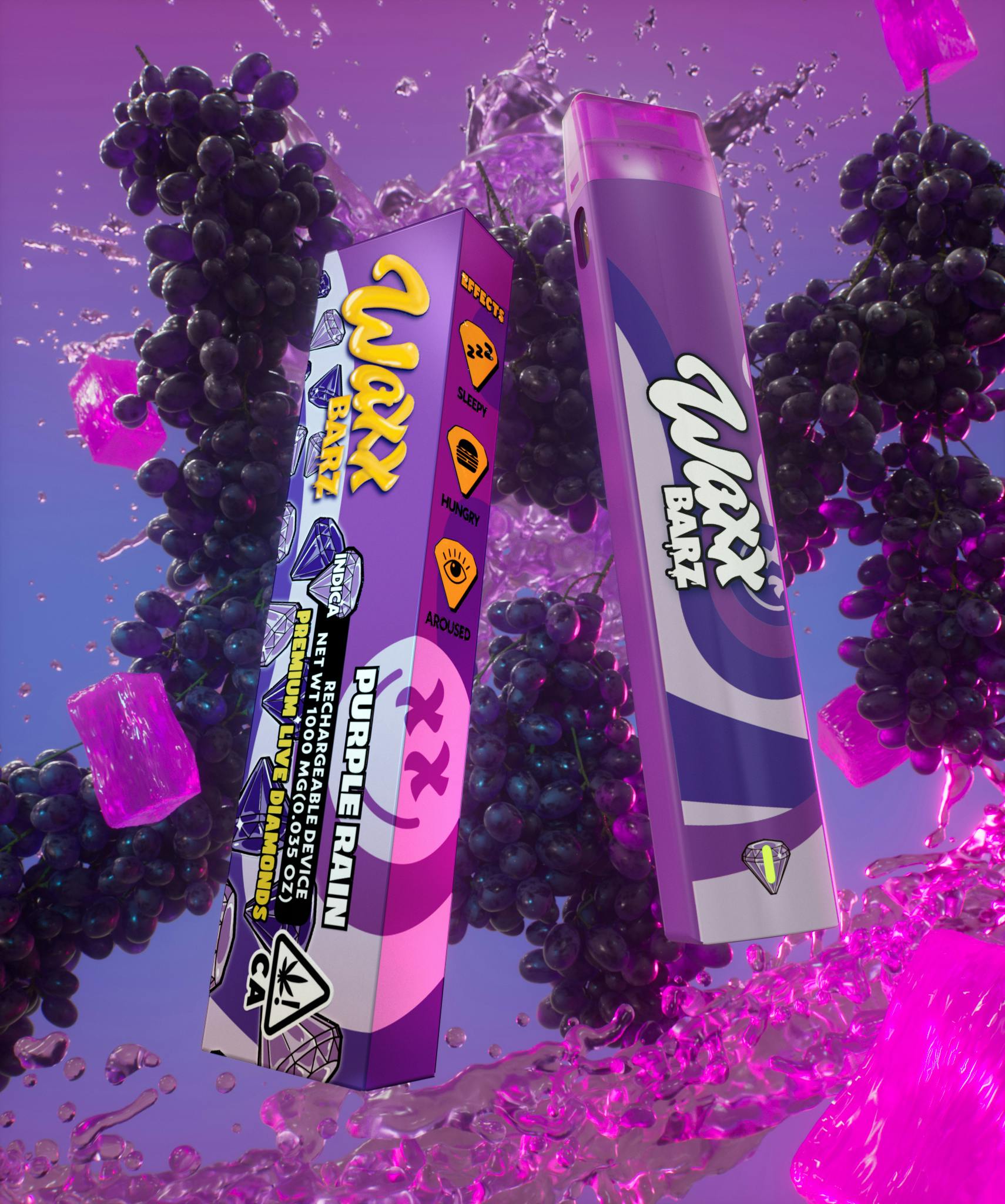 Barz Premium Live Diamonds Purple